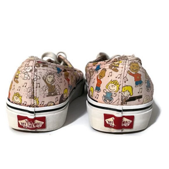 Rare VANS Off The Wall 2017 Peanuts Gang Shoes Women Size 7.5 Men 6 Pink Snoopy - Picture 6 of 8